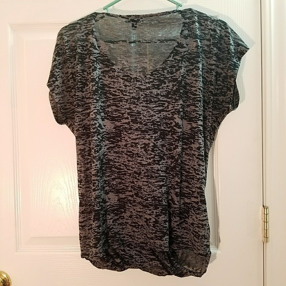 🤍EXPRESS GRAY WRAP SHIRT🤍 - Picture 2 of 3